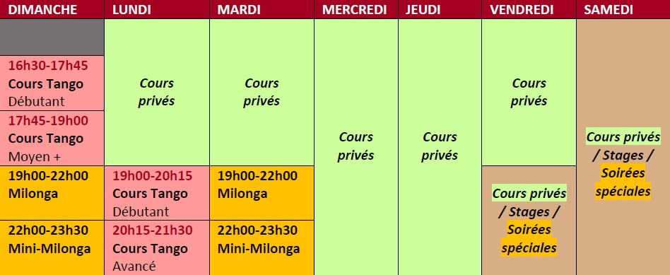 Tableau rentre automne 2019