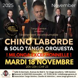 Mardi 18 novembre 2025 / Milonga exceptionnelle
