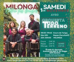 Samedi 1er novembre 2025 / Milonga avec orchestre en Live