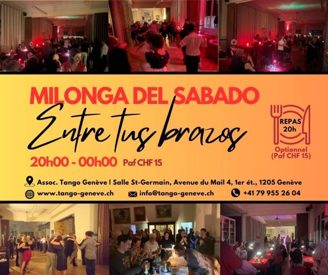 Samedi 8 novembre 2025 / Stage &amp; Milonga Entre tus Brazos
