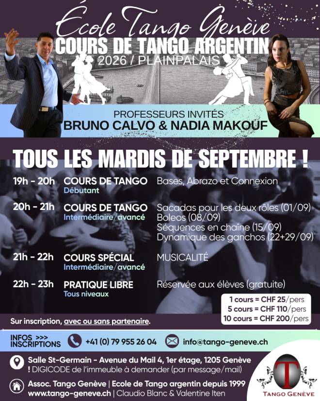 LES MARDIS DE SEPTEMBRE avec Bruno et Nadia / 2026-27